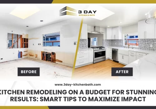 Before and after kitchen remodeling on a budget