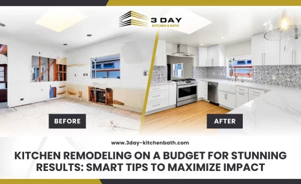 Before and after kitchen remodeling on a budget