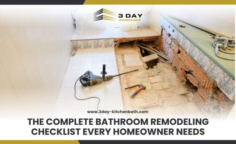 bathroom remodeling checklist