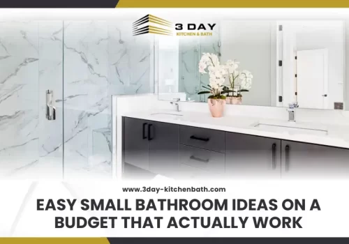 Bright small bathroom with affordable decor and layout tips