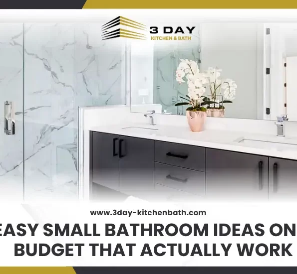 Bright small bathroom with affordable decor and layout tips