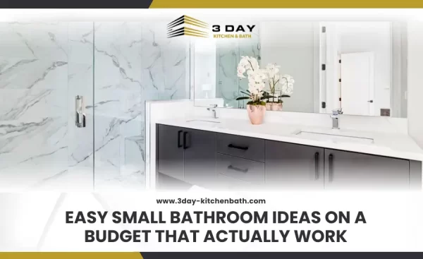 Bright small bathroom with affordable decor and layout tips