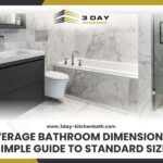 Modern bathroom with freestanding tub walk in shower and standard layout
