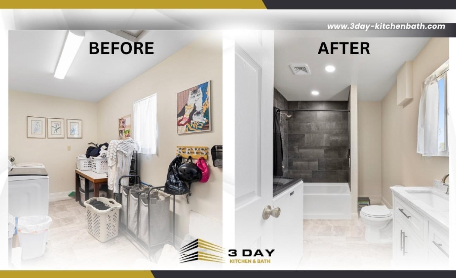 Stunning Two Bathrooms  Studio Remodeling in Vista CA