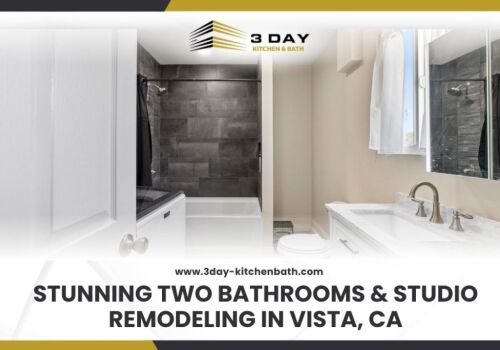 Stunning Two Bathrooms  Studio Remodeling in Vista CA