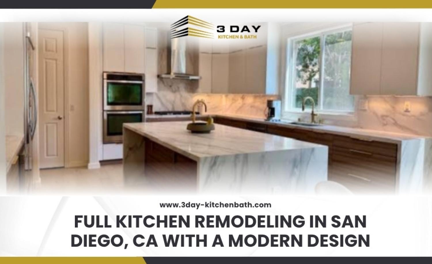Full Kitchen Remodeling in San Diego CA with a Modern Design