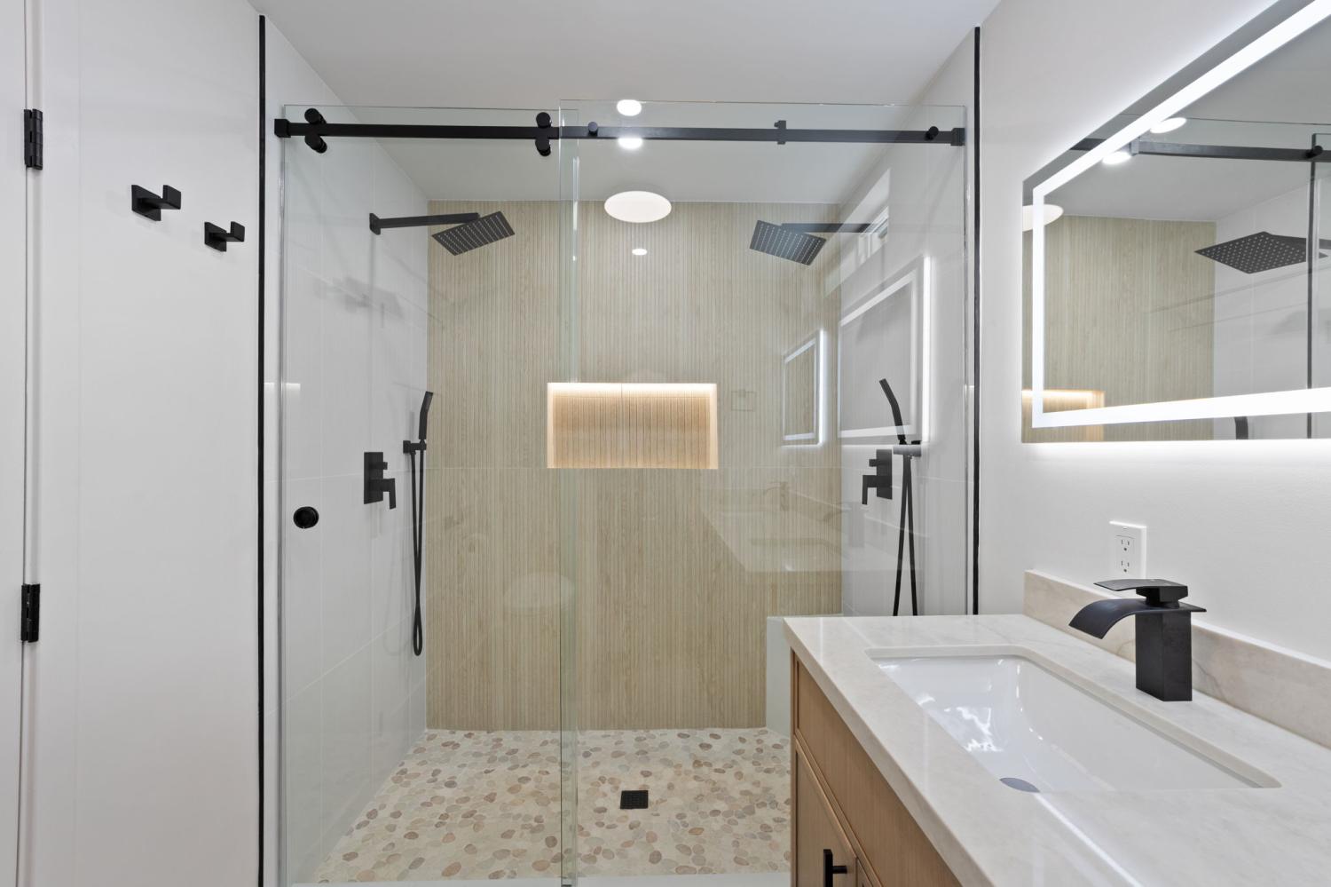 Refined Kitchen and 2 Bathrooms Remodeling Project in San Diego CA